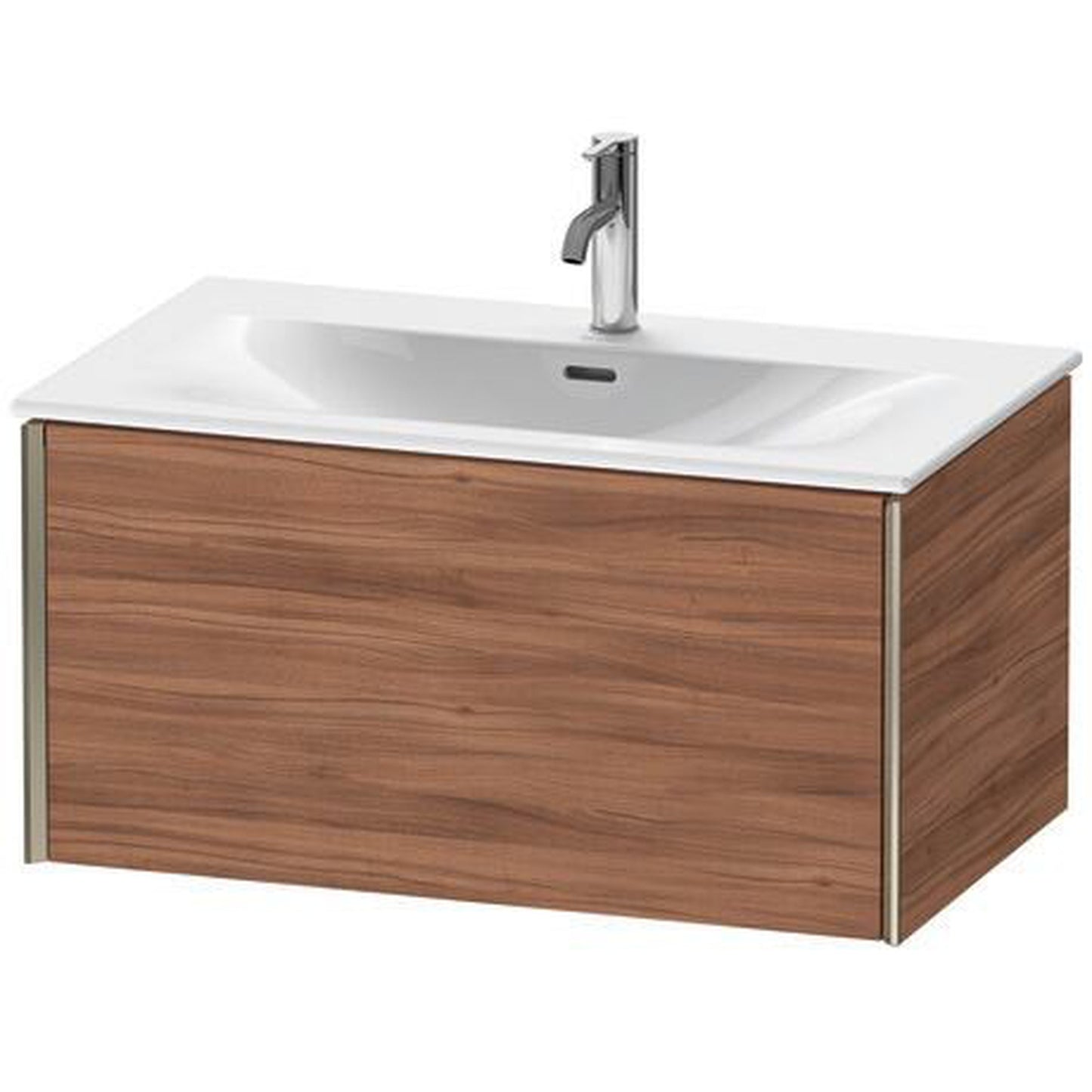 Duravit Xviu 32" x 16" x 19" One Drawer Wall-Mount Vanity Unit, Natural Walnut (XV40340B179)