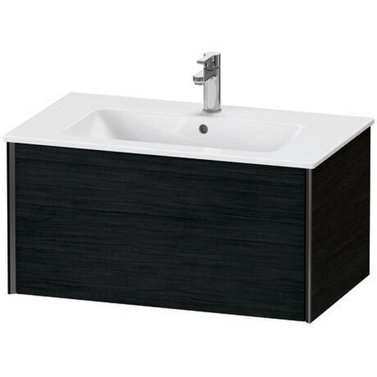 Duravit Xviu 32" x 16" x 19" One Drawer Wall-Mount Vanity Unit, Oak Black (XV40260B216)
