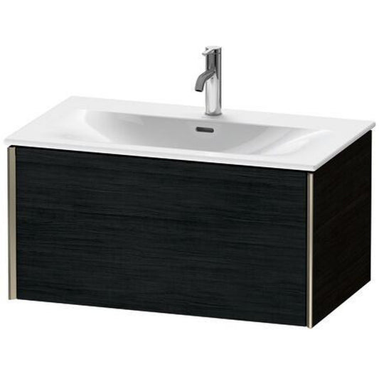 Duravit Xviu 32" x 16" x 19" One Drawer Wall-Mount Vanity Unit, Oak Black (XV40340B116)