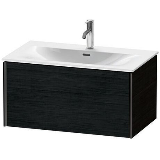 Duravit Xviu 32" x 16" x 19" One Drawer Wall-Mount Vanity Unit, Oak Black (XV40340B216)