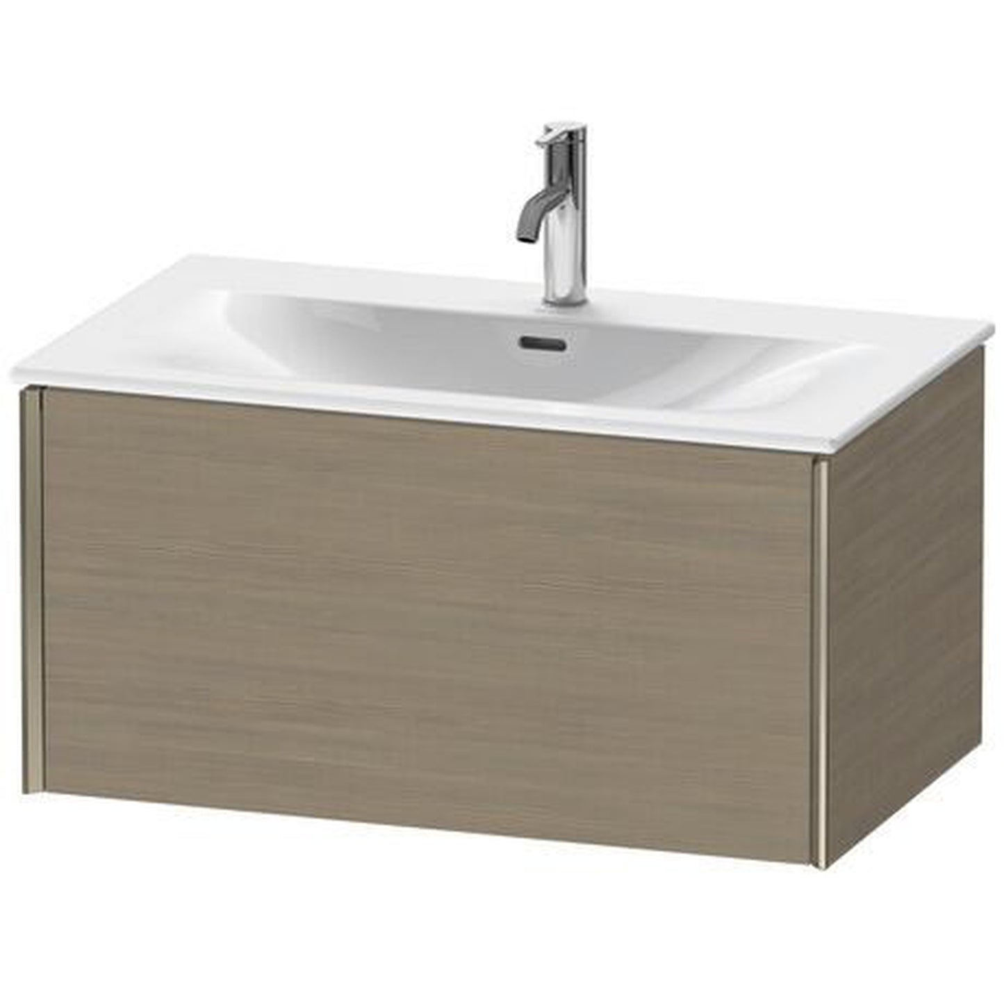 Duravit Xviu 32" x 16" x 19" One Drawer Wall-Mount Vanity Unit, Oak Terra (XV40340B135)