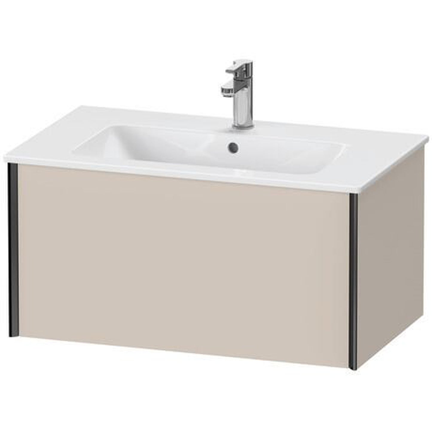 Duravit Xviu 32" x 16" x 19" One Drawer Wall-Mount Vanity Unit, Taupe Matt (XV40260B291)