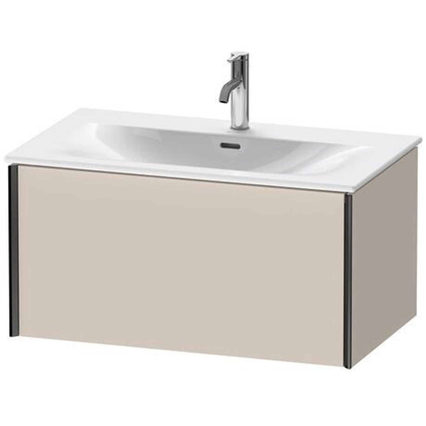 Duravit Xviu 32" x 16" x 19" One Drawer Wall-Mount Vanity Unit, Taupe Matt (XV40340B291)