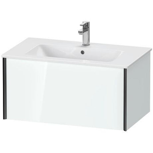 Duravit Xviu 32" x 16" x 19" One Drawer Wall-Mount Vanity Unit, White High Gloss Lacquer (XV40260B285)