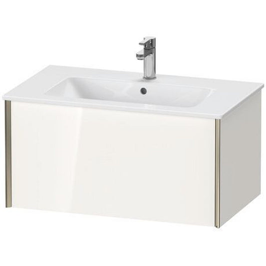 Duravit Xviu 32" x 16" x 19" One Drawer Wall-Mount Vanity Unit, White High Gloss (XV40260B122)
