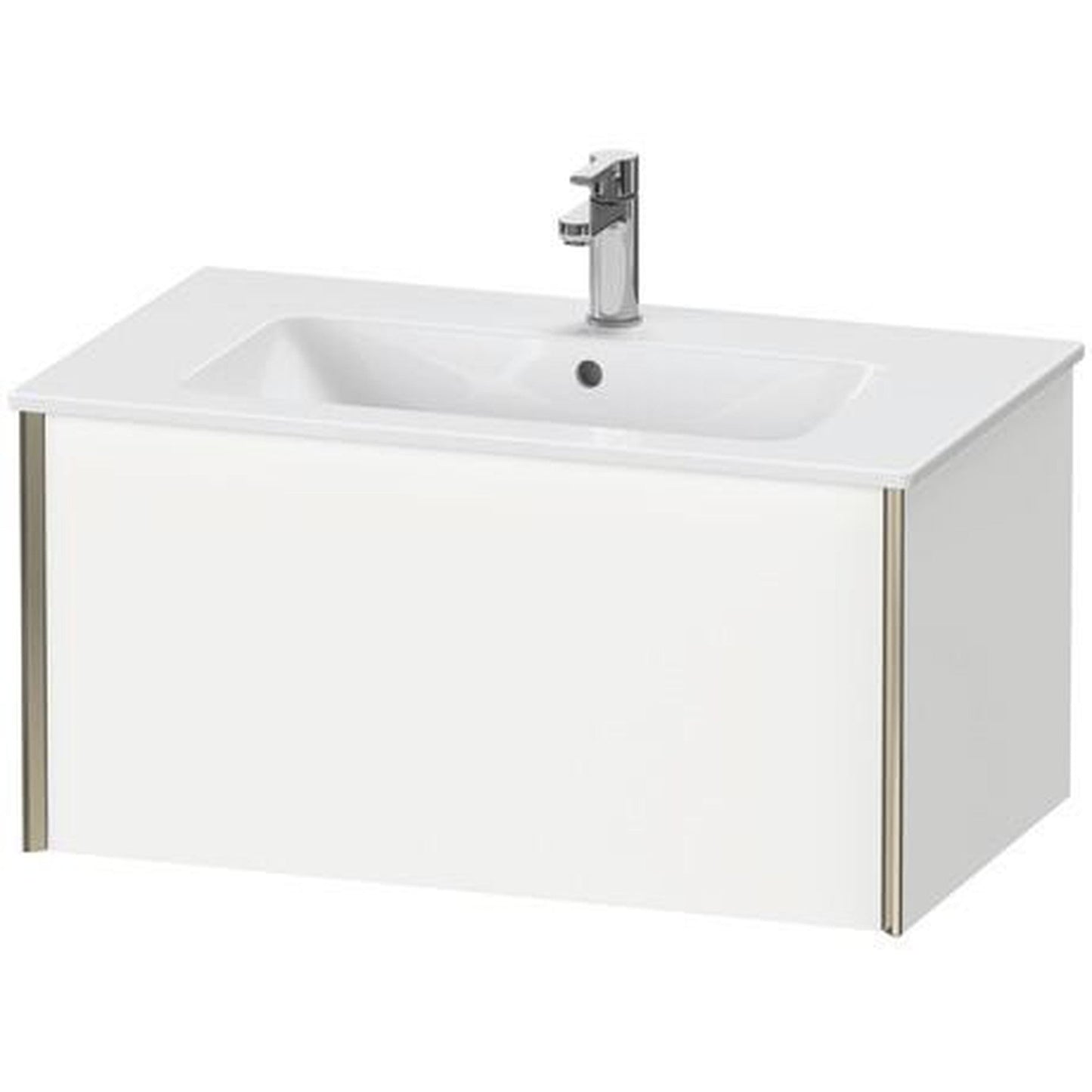Duravit Xviu 32" x 16" x 19" One Drawer Wall-Mount Vanity Unit, White Matt (XV40260B118)