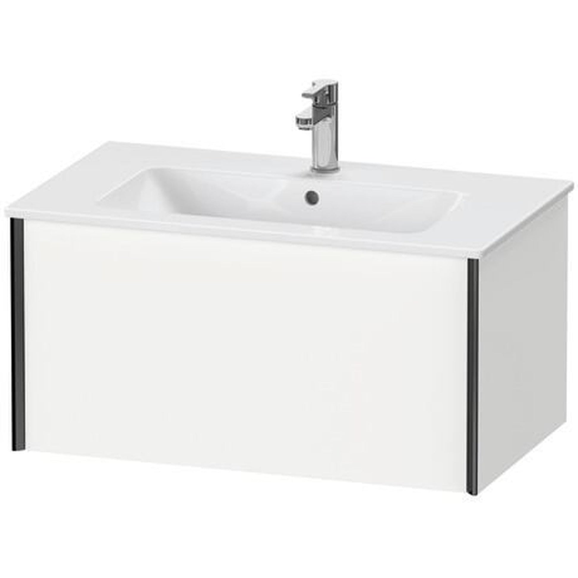 Duravit Xviu 32" x 16" x 19" One Drawer Wall-Mount Vanity Unit, White Matt (XV40260B218)