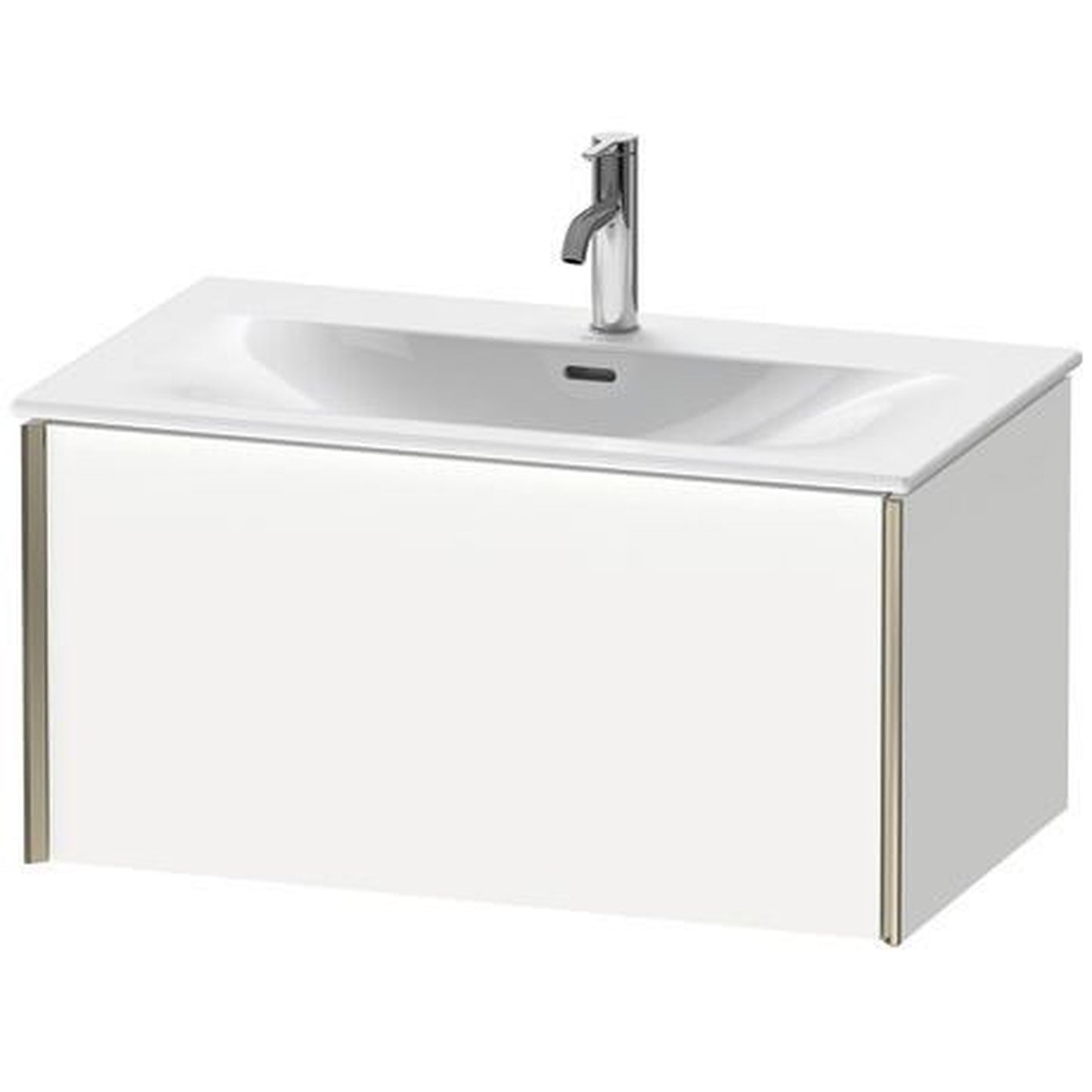 Duravit Xviu 32" x 16" x 19" One Drawer Wall-Mount Vanity Unit, White Matt (XV40340B118)