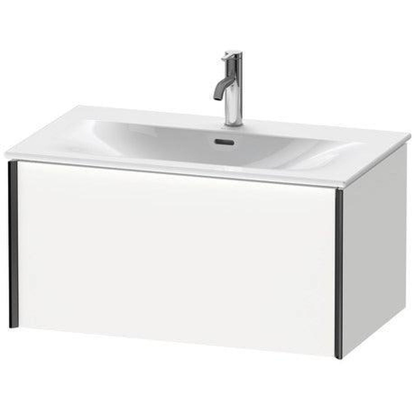 Duravit Xviu 32" x 16" x 19" One Drawer Wall-Mount Vanity Unit, White Matt (XV40340B218)