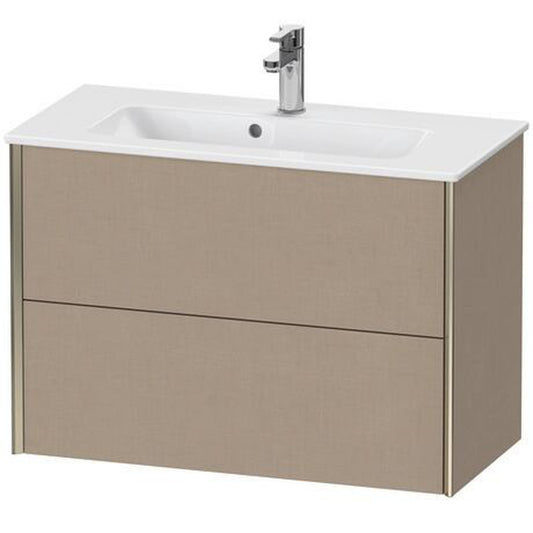 Duravit Xviu 32" x 22" x 15" Two Drawer Wall-Mount Vanity Unit, Linen (XV41790B175)