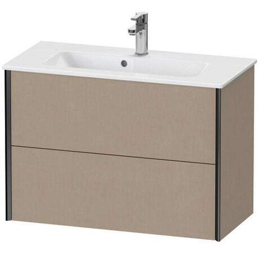 Duravit Xviu 32" x 22" x 15" Two Drawer Wall-Mount Vanity Unit, Linen (XV41790B275)