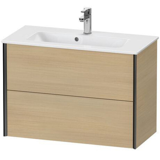 Duravit Xviu 32" x 22" x 15" Two Drawer Wall-Mount Vanity Unit, Mediterreanean Oak Real Wood Veneer (XV41790B271)