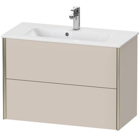 Duravit Xviu 32" x 22" x 15" Two Drawer Wall-Mount Vanity Unit, Taupe Matt (XV41790B191)