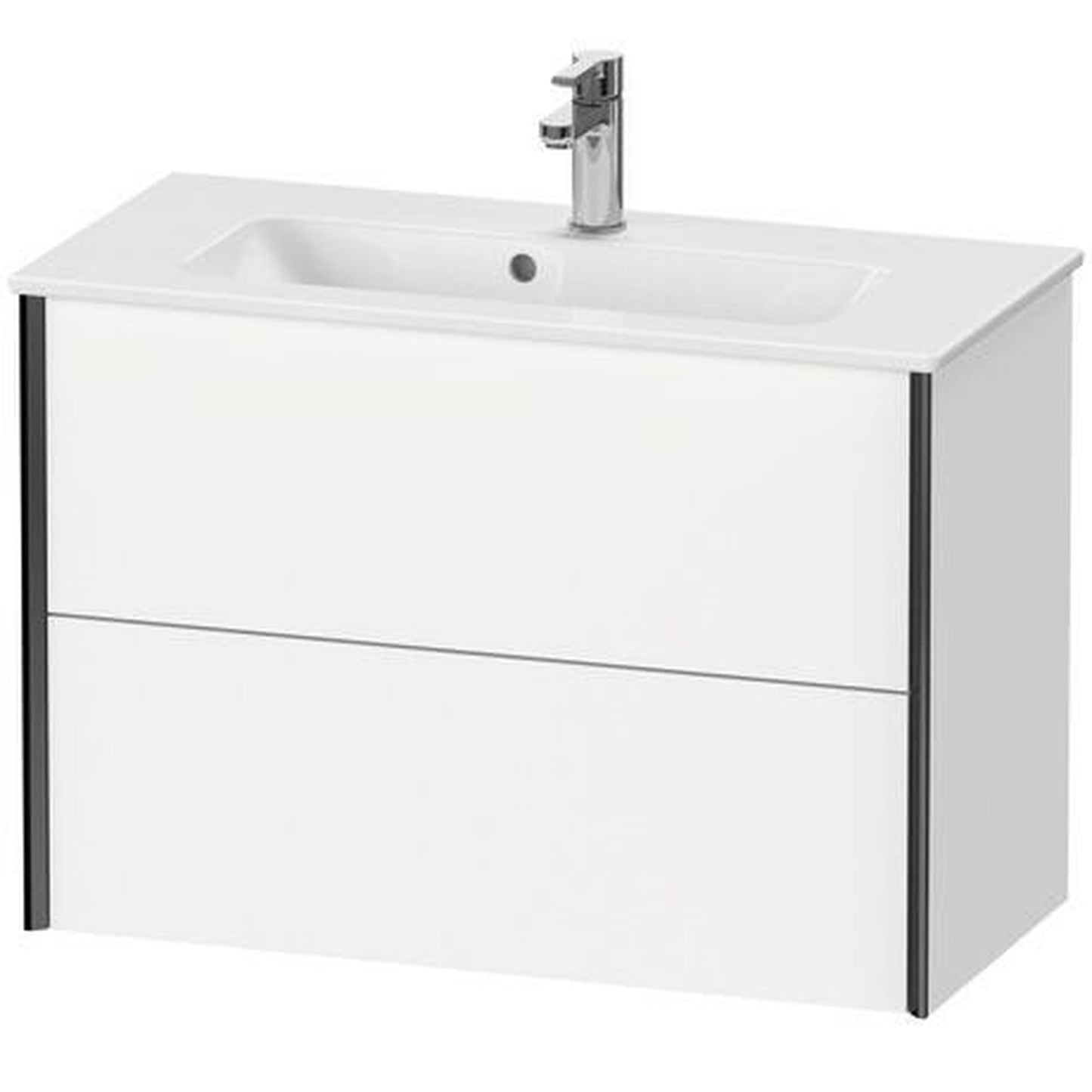 Duravit Xviu 32" x 22" x 15" Two Drawer Wall-Mount Vanity Unit, White Matt (XV41790B218)