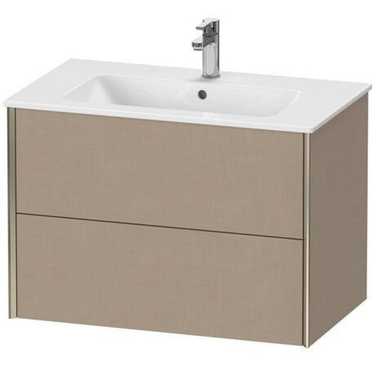 Duravit Xviu 32" x 22" x 19" Two Drawer Wall-Mount Vanity Unit, Linen (XV41260B175)