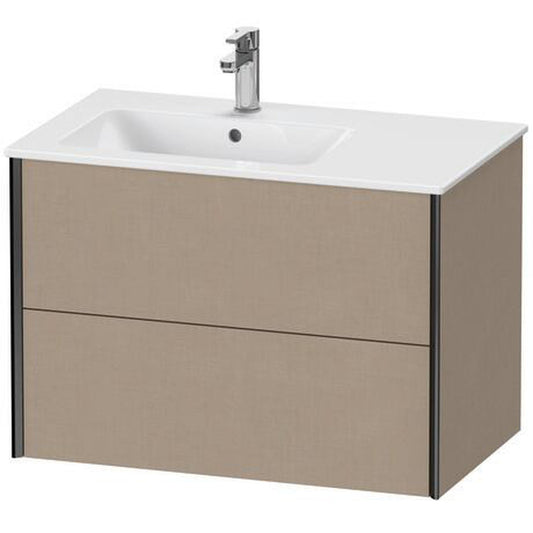 Duravit Xviu 32" x 22" x 19" Two Drawer Wall-Mount Vanity Unit, Linen (XV41580B275)