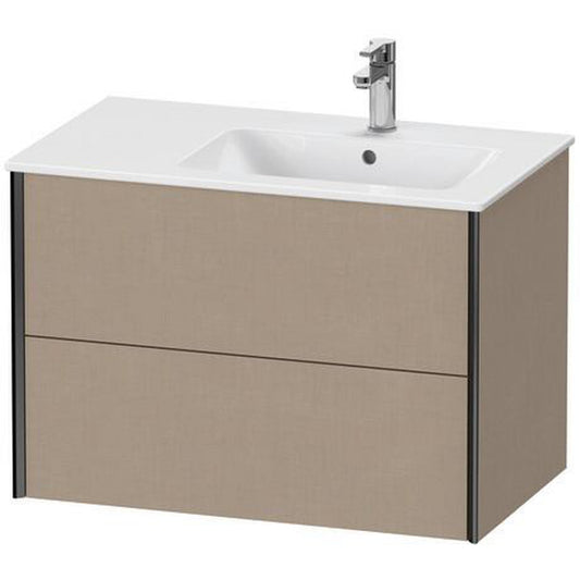 Duravit Xviu 32" x 22" x 19" Two Drawer Wall-Mount Vanity Unit, Linen (XV41590B275)