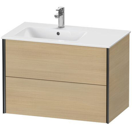 Duravit Xviu 32" x 22" x 19" Two Drawer Wall-Mount Vanity Unit, Mediterreanean Oak Real Wood Veneer (XV41580B271)