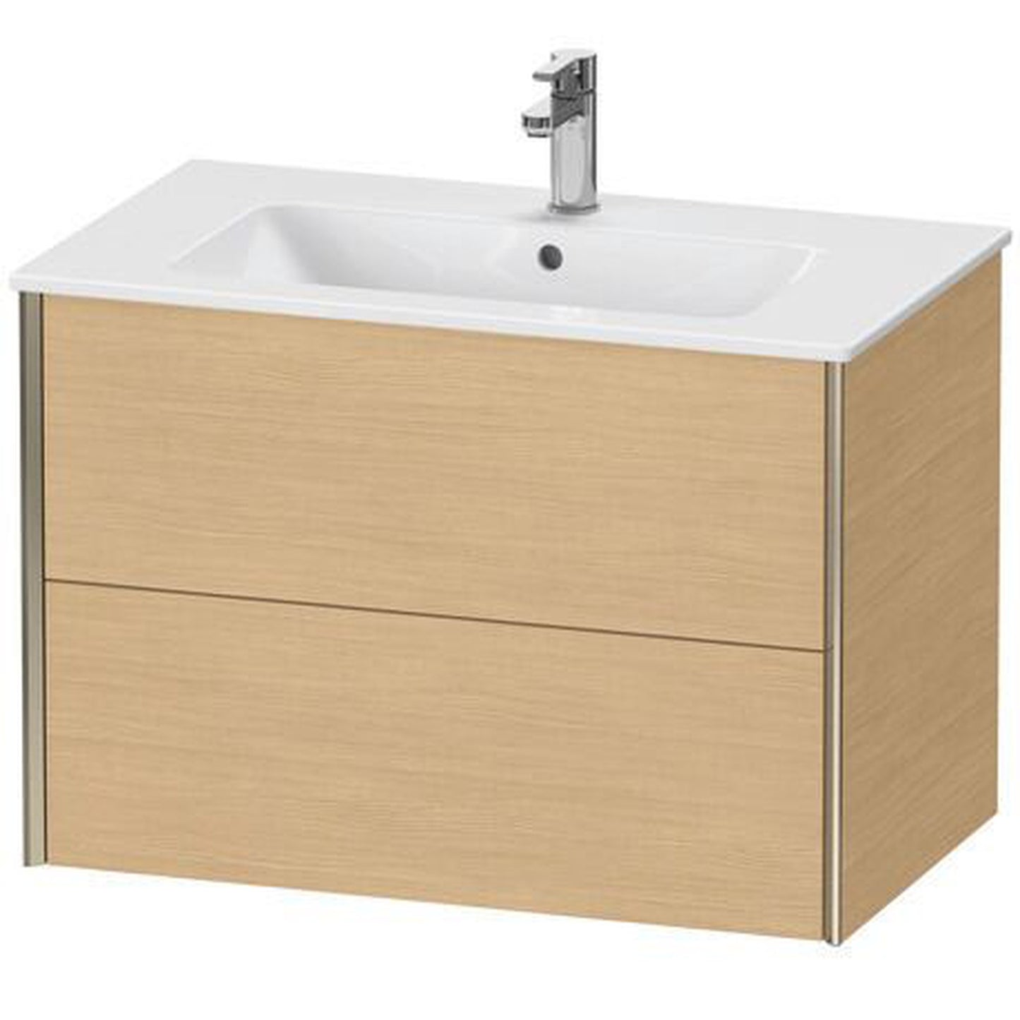 Duravit Xviu 32" x 22" x 19" Two Drawer Wall-Mount Vanity Unit, Natural Oak (XV41260B130)