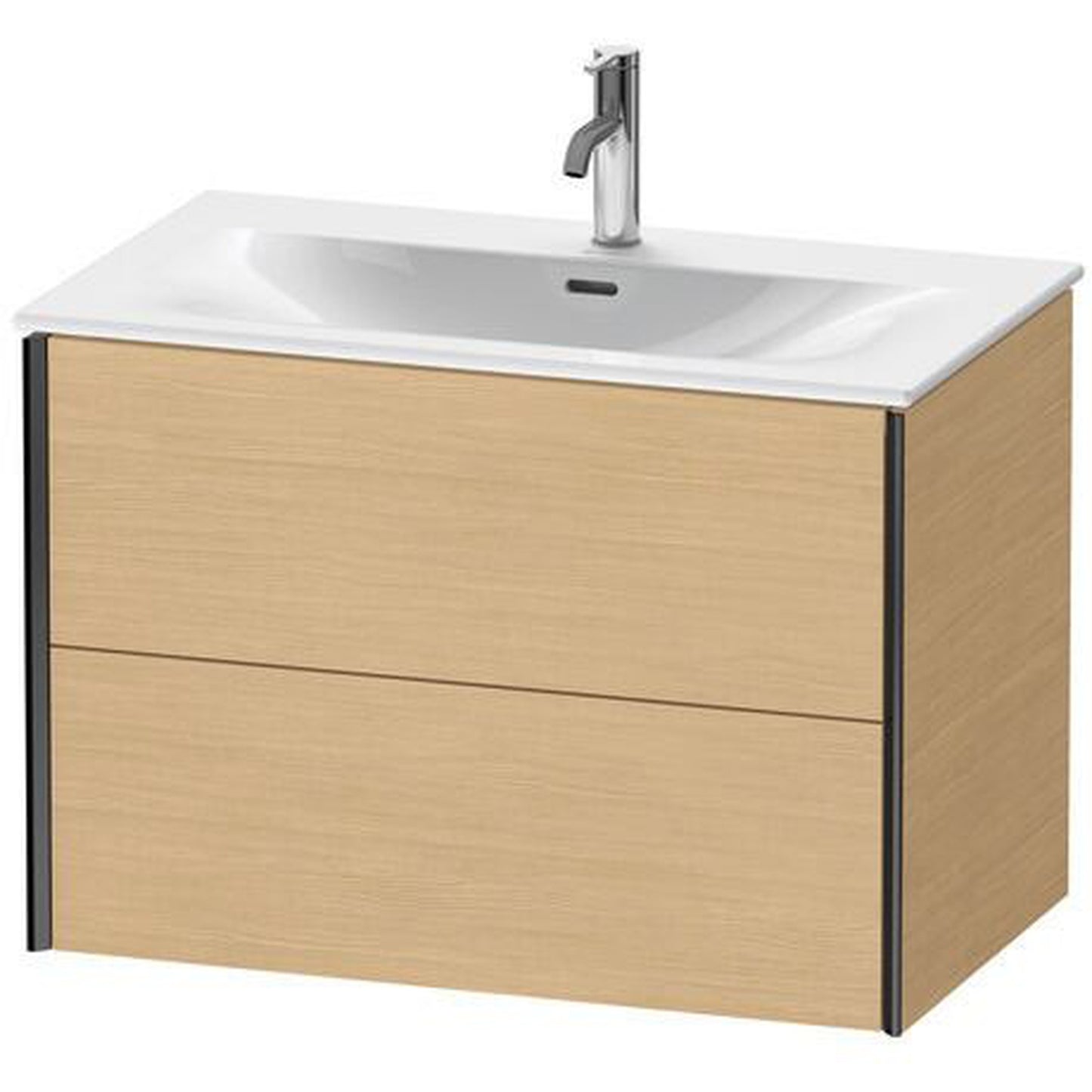 Duravit Xviu 32" x 22" x 19" Two Drawer Wall-Mount Vanity Unit, Natural Oak (XV41340B230)