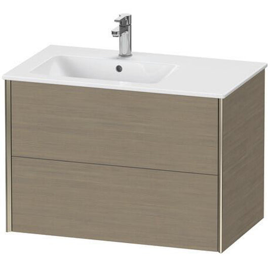 Duravit Xviu 32" x 22" x 19" Two Drawer Wall-Mount Vanity Unit, Oak Terra (XV41580B135)