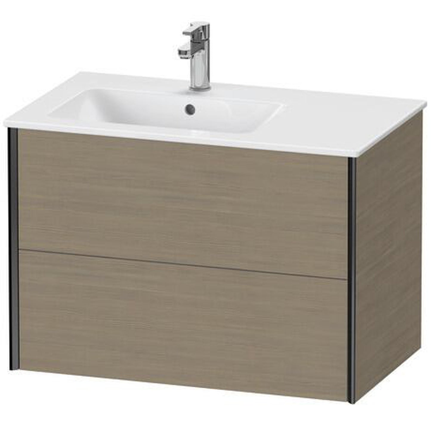 Duravit Xviu 32" x 22" x 19" Two Drawer Wall-Mount Vanity Unit, Oak Terra (XV41580B235)