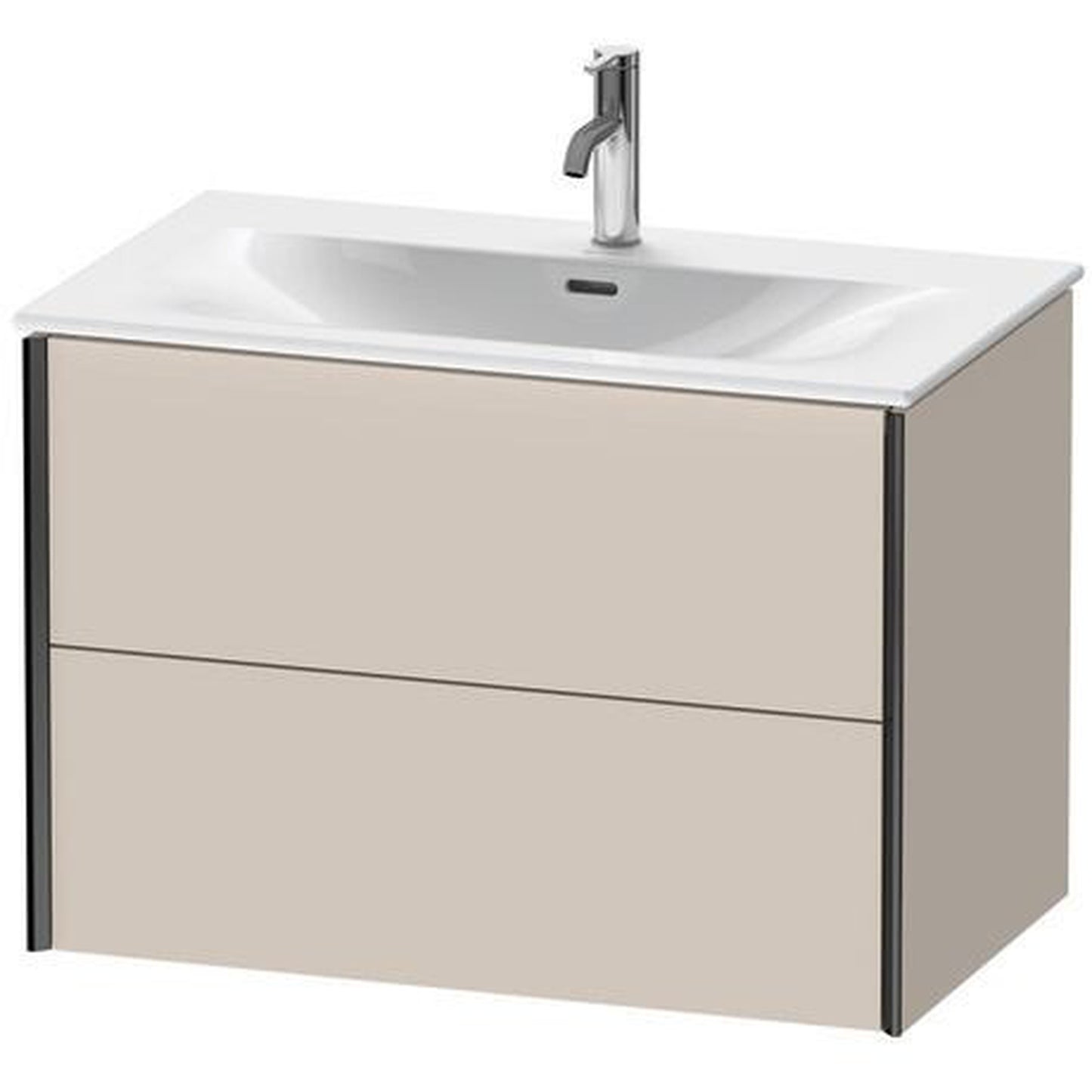 Duravit Xviu 32" x 22" x 19" Two Drawer Wall-Mount Vanity Unit, Taupe Matt (XV41340B291)