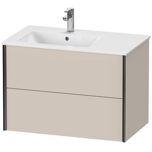 Duravit Xviu 32" x 22" x 19" Two Drawer Wall-Mount Vanity Unit, Taupe Matt (XV41580B291)