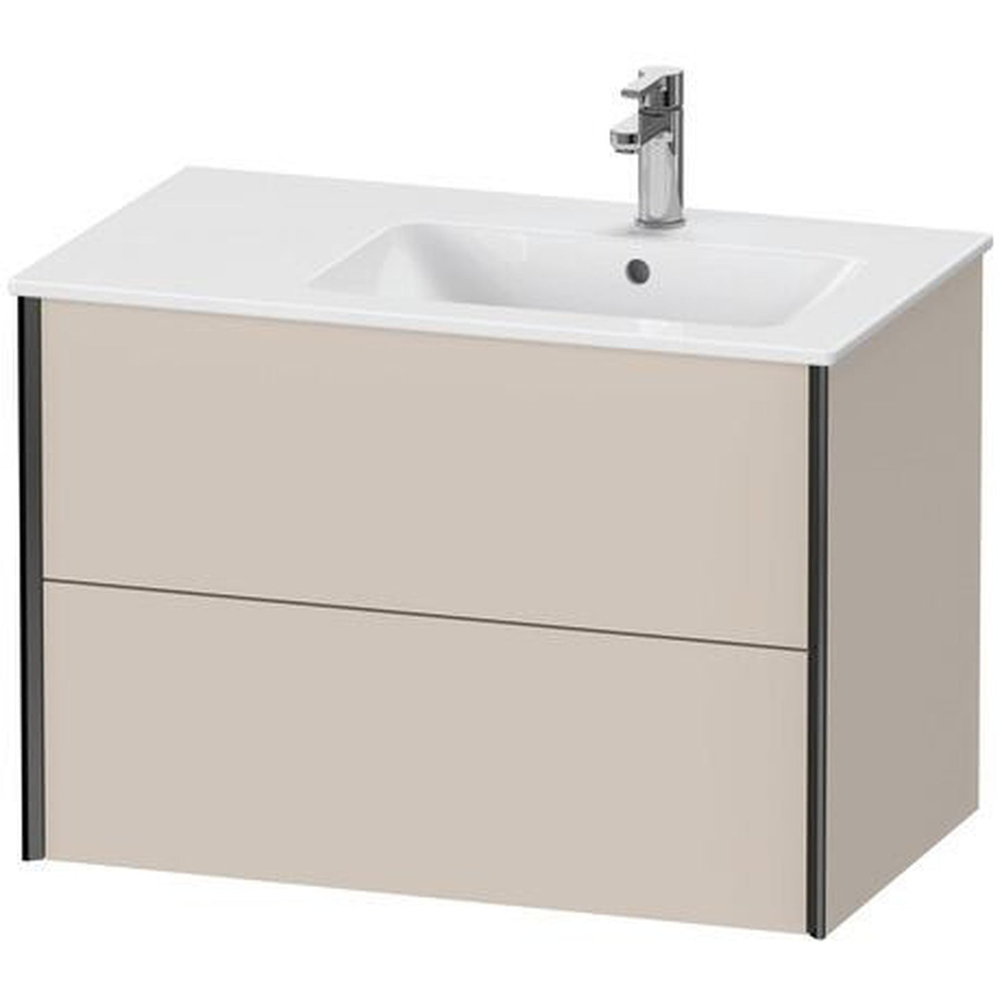 Duravit Xviu 32" x 22" x 19" Two Drawer Wall-Mount Vanity Unit, Taupe Matt (XV41590B291)