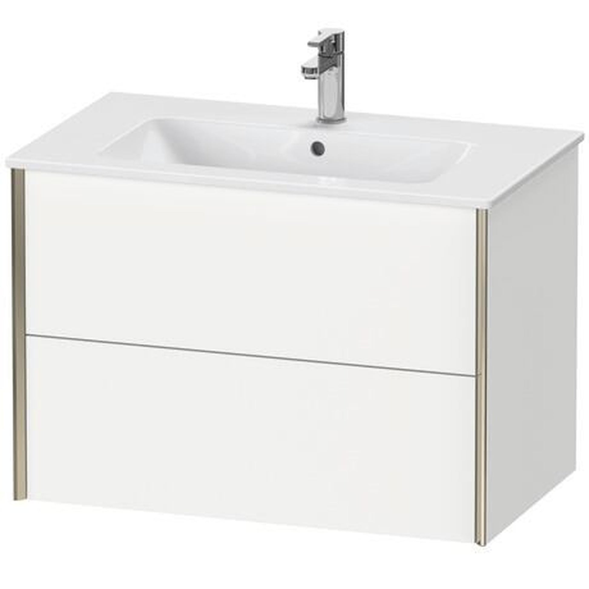 Duravit Xviu 32" x 22" x 19" Two Drawer Wall-Mount Vanity Unit, White Matt (XV41260B118)