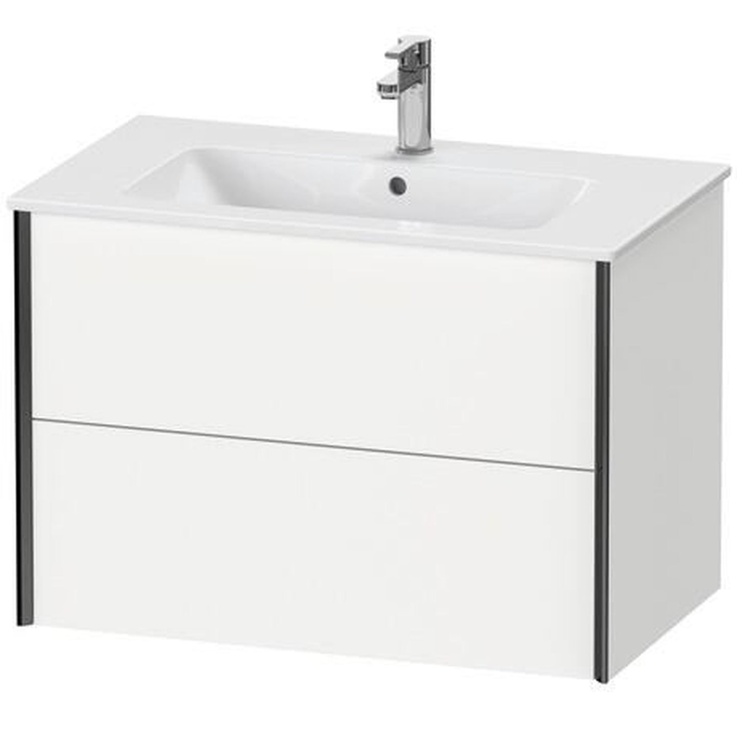 Duravit Xviu 32" x 22" x 19" Two Drawer Wall-Mount Vanity Unit, White Matt (XV41260B218)