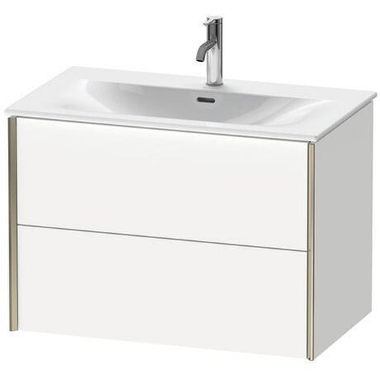 Duravit Xviu 32" x 22" x 19" Two Drawer Wall-Mount Vanity Unit, White Matt (XV41340B118)