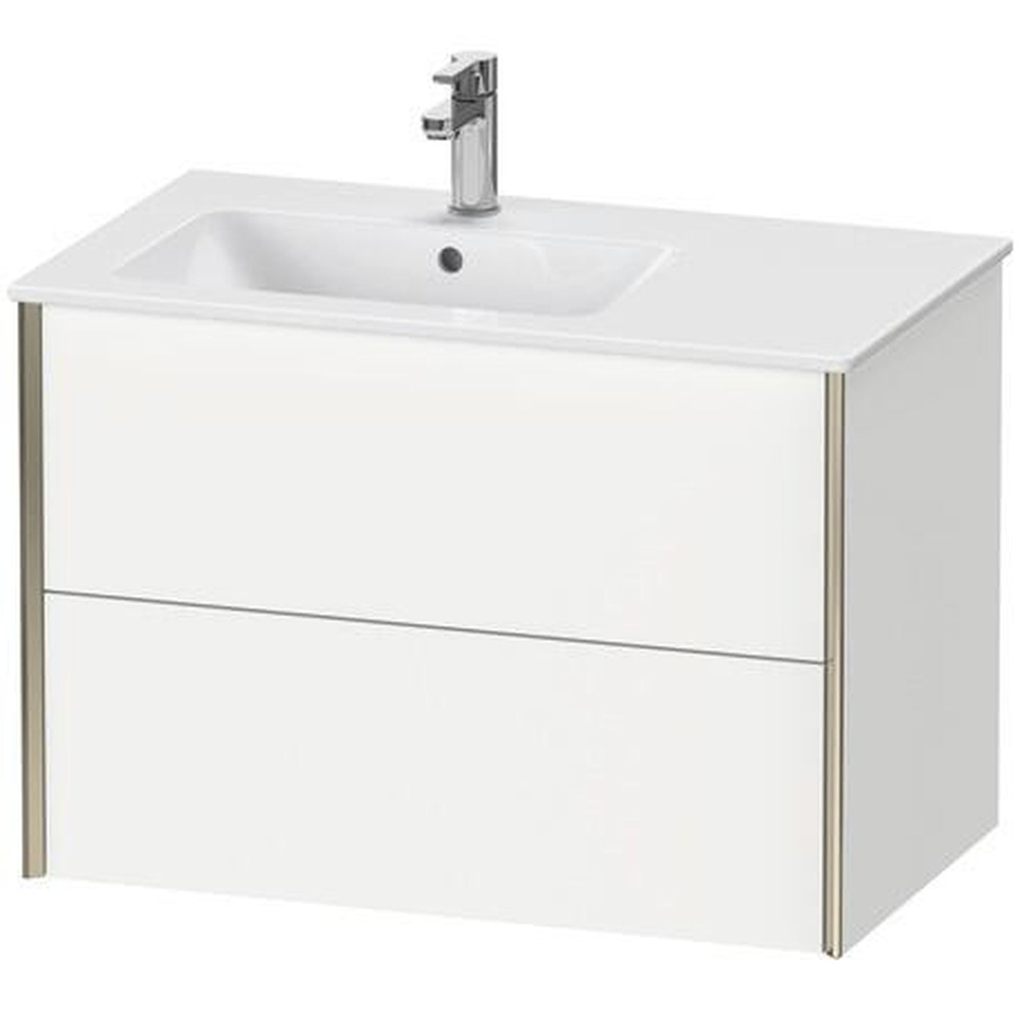 Duravit Xviu 32" x 22" x 19" Two Drawer Wall-Mount Vanity Unit, White Matt (XV41580B118)