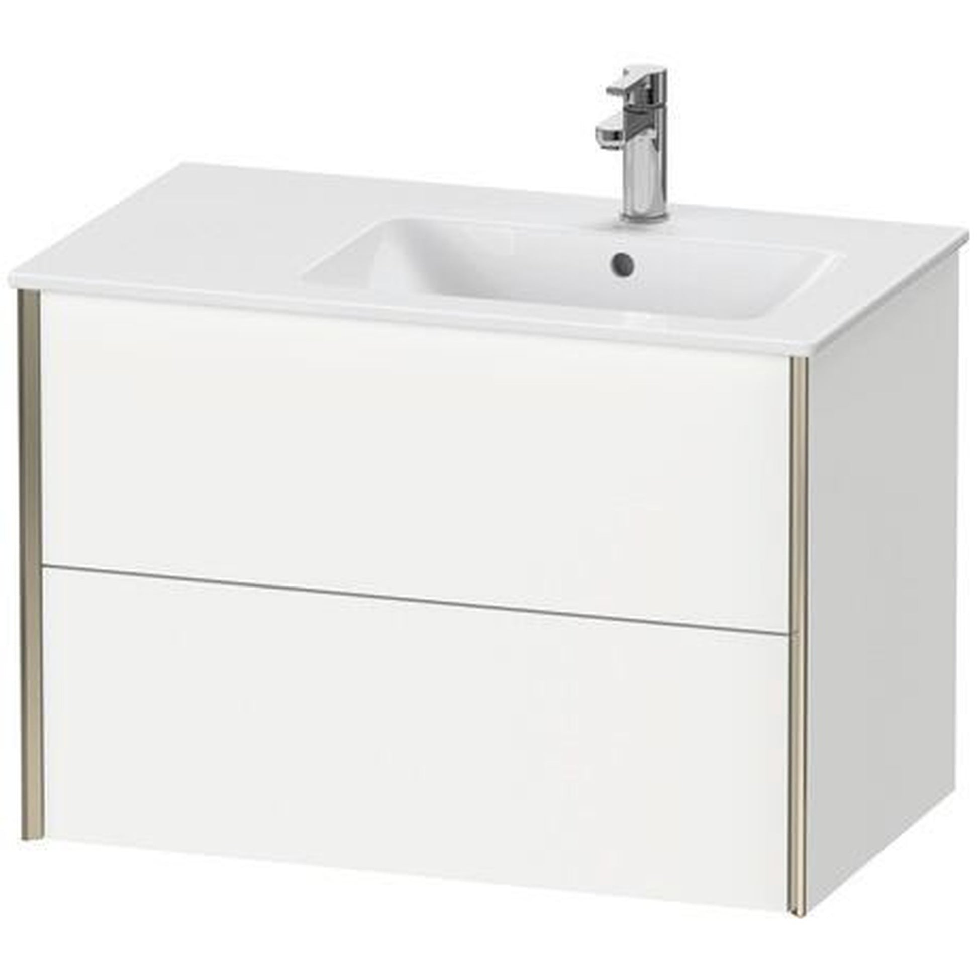 Duravit Xviu 32" x 22" x 19" Two Drawer Wall-Mount Vanity Unit, White Matt (XV41590B118)