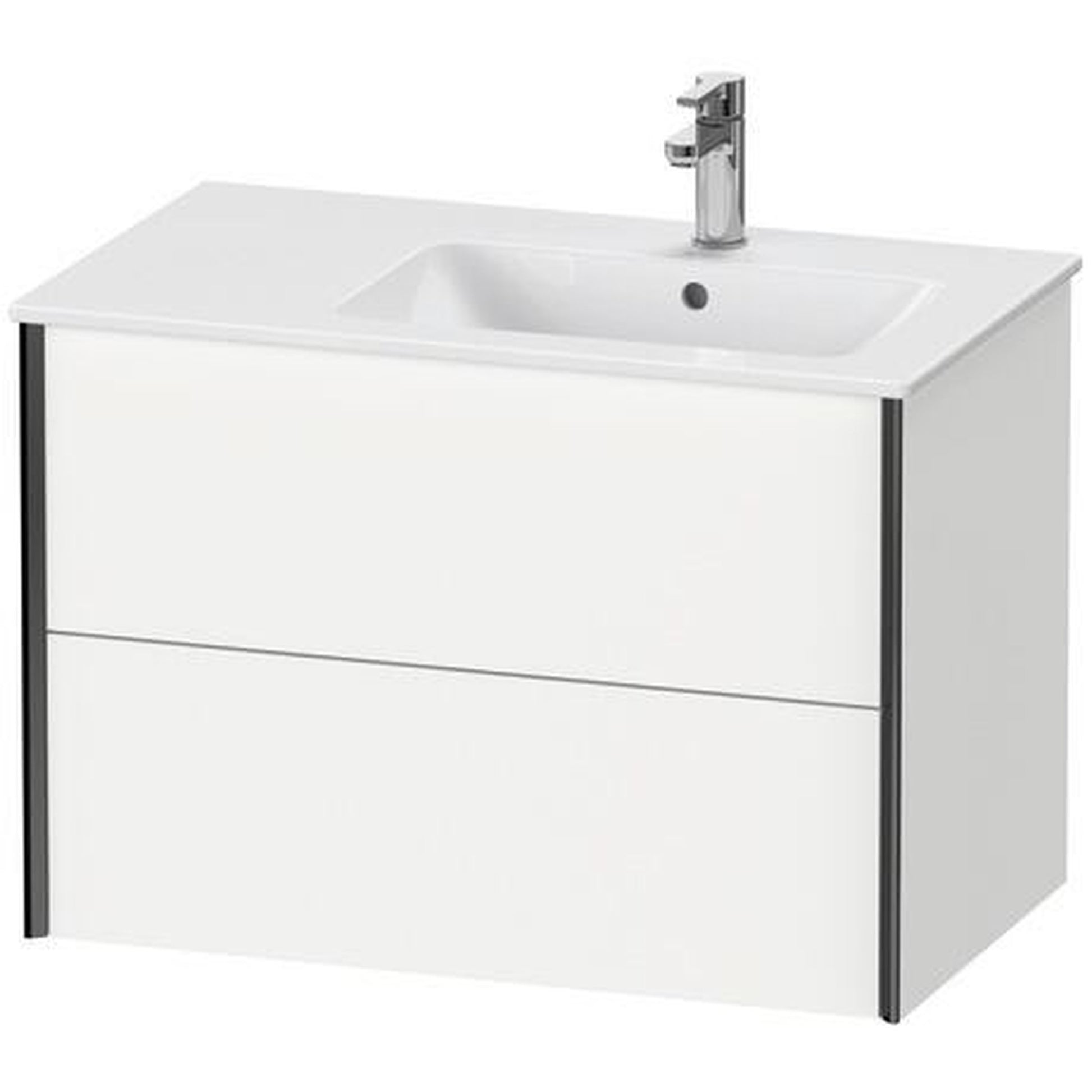 Duravit Xviu 32" x 22" x 19" Two Drawer Wall-Mount Vanity Unit, White Matt (XV41590B218)