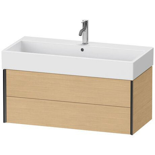 Duravit Xviu 39" x 16" x 18" Two Drawer Wall-Mount Vanity Unit, Natural Oak (XV43370B230)