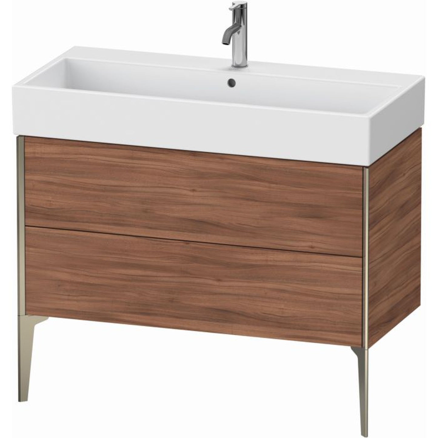 Duravit Xviu 39" x 19" x 18" Two Drawer Floorstanding Vanity Unit, Natural Walnut (XV45370B179)