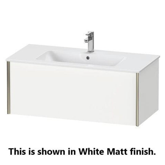 Duravit Xviu 40" x 16" x 19" One Drawer Wall-Mount Vanity Unit, Chestnut Dark (XV40270B153)