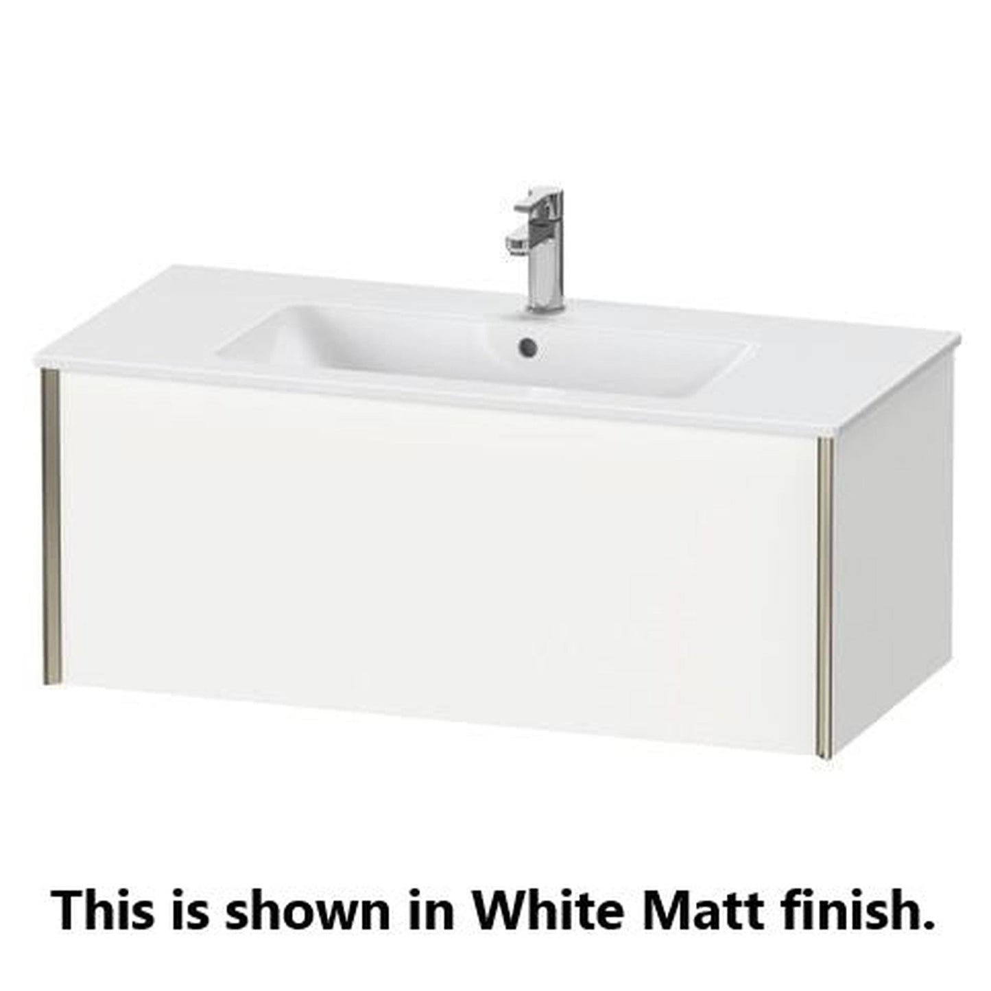 Duravit Xviu 40" x 16" x 19" One Drawer Wall-Mount Vanity Unit, Light Blue (XV40270B109)