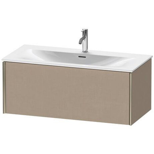 Duravit Xviu 40" x 16" x 19" One Drawer Wall-Mount Vanity Unit, Linen (XV40350B175)