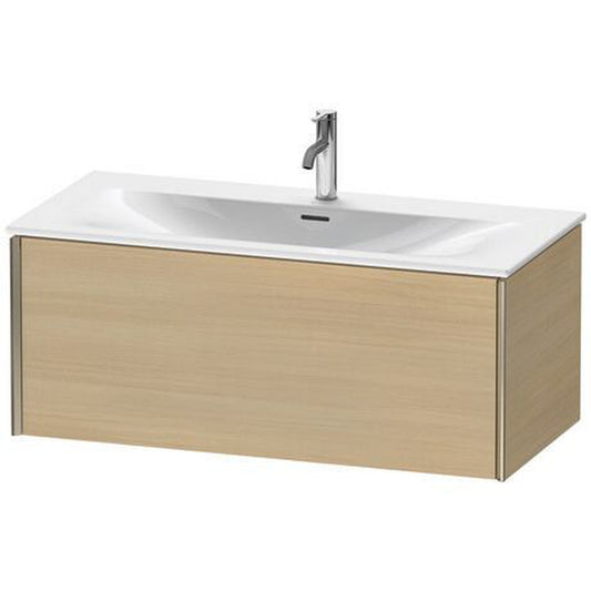 Duravit Xviu 40" x 16" x 19" One Drawer Wall-Mount Vanity Unit, Mediterreanean Oak Real Wood Veneer (XV40350B171)