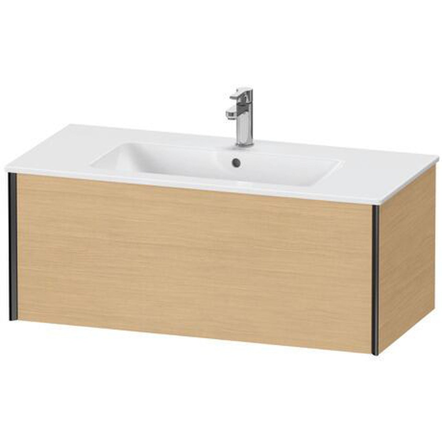 Duravit Xviu 40" x 16" x 19" One Drawer Wall-Mount Vanity Unit, Natural Oak (XV40270B230)