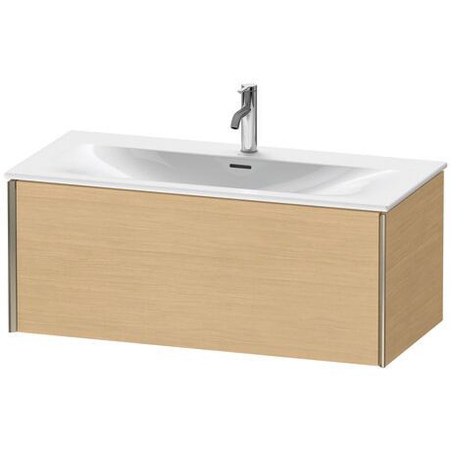 Duravit Xviu 40" x 16" x 19" One Drawer Wall-Mount Vanity Unit, Natural Oak (XV40350B130)