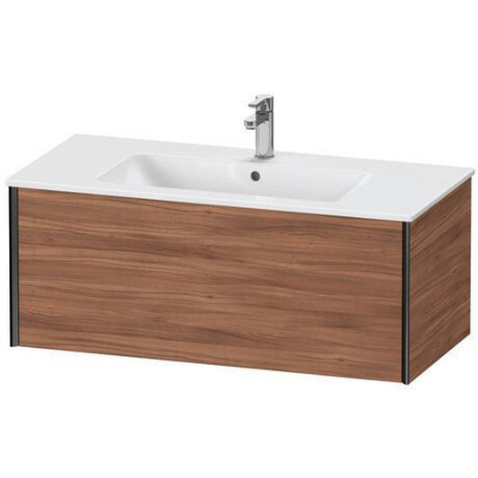 Duravit Xviu 40" x 16" x 19" One Drawer Wall-Mount Vanity Unit, Natural Walnut (XV40270B279)