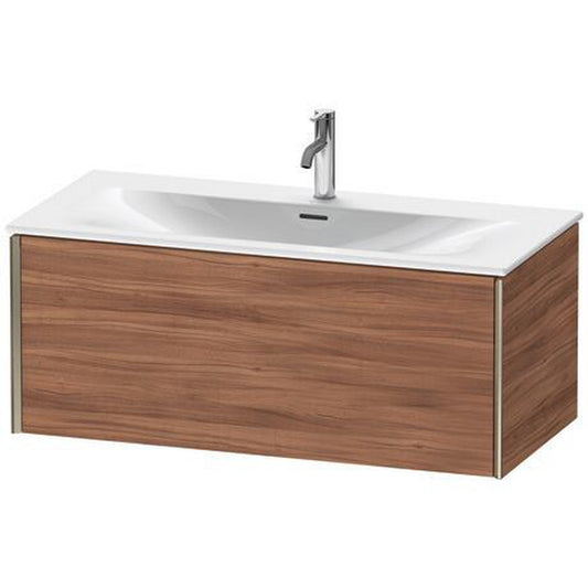 Duravit Xviu 40" x 16" x 19" One Drawer Wall-Mount Vanity Unit, Natural Walnut (XV40350B179)