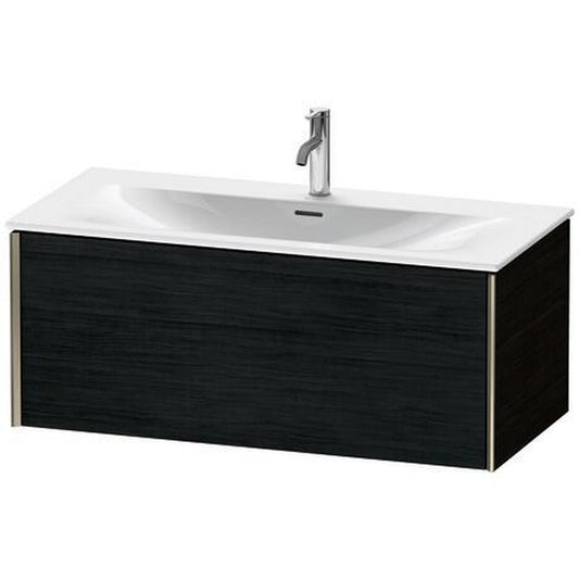 Duravit Xviu 40" x 16" x 19" One Drawer Wall-Mount Vanity Unit, Oak Black (XV40350B116)