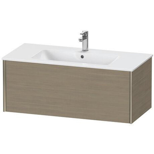 Duravit Xviu 40" x 16" x 19" One Drawer Wall-Mount Vanity Unit, Oak Terra (XV40270B135)