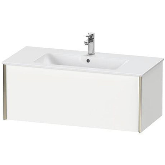 Duravit Xviu 40" x 16" x 19" One Drawer Wall-Mount Vanity Unit, White Matt (XV40270B118)