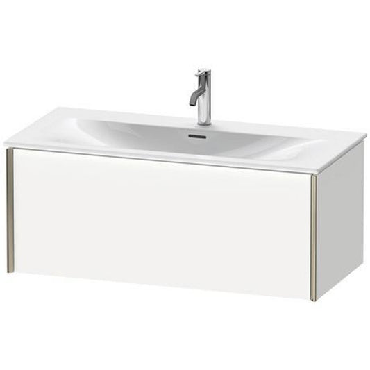 Duravit Xviu 40" x 16" x 19" One Drawer Wall-Mount Vanity Unit, White Matt (XV40350B118)