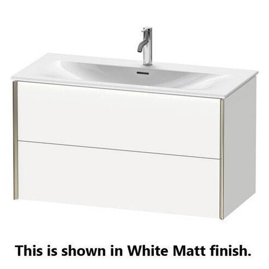 Duravit Xviu 40" x 22" x 19" Two Drawer Wall-Mount Vanity Unit, Pine Silver (XV41350B131)